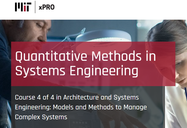 Quantitative Methods in Systems Engineering